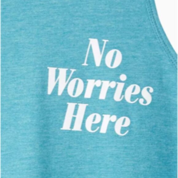 Torrid Everyday Tank – Signature Jersey “No Worries Here” in Blue – Torrid 2 - Picture 2 of 7